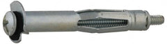 Value Collection - #6 to 32 Screw, 1/8" Diam, 3/4" Long, 1/8 to 1/4" Thick, Sleeve Drywall & Hollow Wall Anchor - 1/8" Drill, Zinc Plated, Steel, Use in Drywall - Caliber Tooling