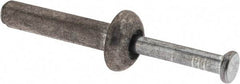 Value Collection - 3/16" Diam, 3/16" Drill, 7/8" OAL, 2-3/4" Min Embedment Hammer Drive Concrete Anchor - Zamac Alloy, Zinc-Plated Finish, Mushroom Head - Caliber Tooling