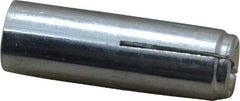 Value Collection - 3/8" Diam, 3/8" Drill, 1-9/16" OAL, Drop-In Concrete Anchor - Grade 5 Steel, Zinc-Plated Finish, 5/8" Thread Length - Caliber Tooling