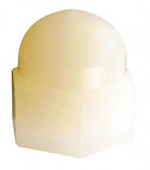 Made in USA - 5/16-18" UNC, 9/16" Width Across Flats, Uncoated Nylon Acorn Nut - 1/2" Overall Height - Caliber Tooling