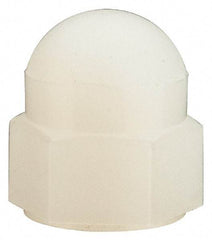 Made in USA - #6-32 UNC, 5/16" Width Across Flats, Uncoated Nylon Acorn Nut - 11/32" Overall Height - Caliber Tooling