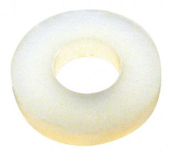 Made in USA - 3/8" Screw, Grade 6/6 Nylon Standard Flat Washer - 9.65mm ID x 5/8" OD, 2.36mm Thick - Caliber Tooling