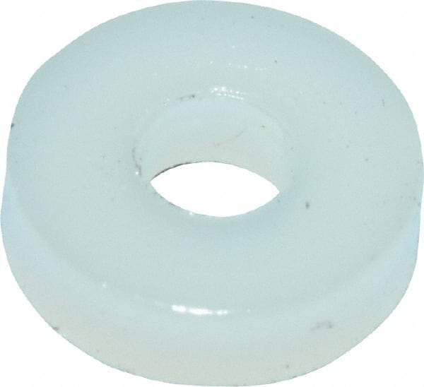 Made in USA - #2 Screw, Grade 6/6 Nylon Standard Flat Washer - 2.29mm ID x 1/4" OD, 1.57mm Thick - Caliber Tooling