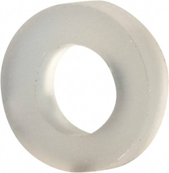 Made in USA - #4 Screw, Grade 6/6 Nylon Standard Flat Washer - 2.84mm ID x 5.23mm OD, 1.35mm Thick - Caliber Tooling