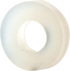 Made in USA - #5 Screw, Grade 6/6 Nylon Standard Flat Washer - 3.3mm ID x 7.24mm OD, 1.52mm Thick - Caliber Tooling