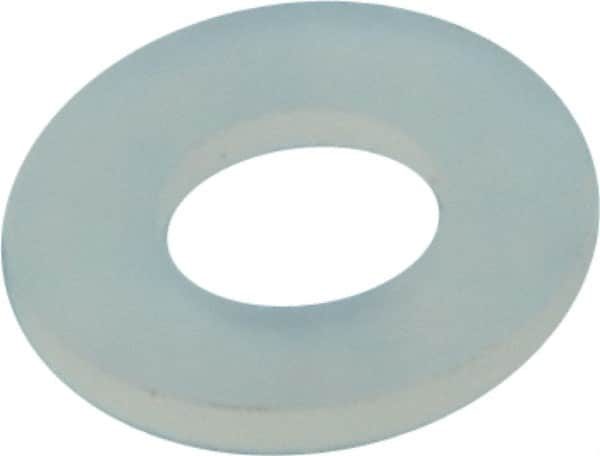 Made in USA - #6 Screw, Grade 6/6 Nylon Standard Flat Washer - 3.96mm ID x 8.13mm OD, 0.79mm Thick - Caliber Tooling