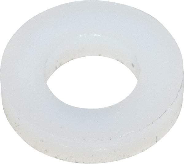 Made in USA - #6 Screw, Grade 6/6 Nylon Standard Flat Washer - 4.11mm ID x 7.92mm OD, 1.57mm Thick - Caliber Tooling