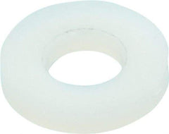 Made in USA - #8 Screw, Grade 6/6 Nylon Standard Flat Washer - 4.37mm ID x 9.53mm OD, 1.52mm Thick - Caliber Tooling