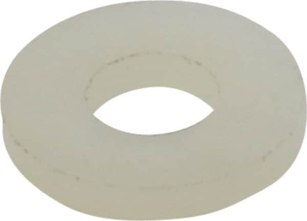 Made in USA - #8 Screw, Grade 6/6 Nylon Standard Flat Washer - 4.5mm ID x 10.36mm OD, 1.57mm Thick - Caliber Tooling