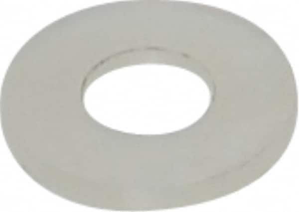 Made in USA - #10 Screw, Grade 6/6 Nylon Standard Flat Washer - 5.08mm ID x 11.43mm OD, 1.22mm Thick - Caliber Tooling