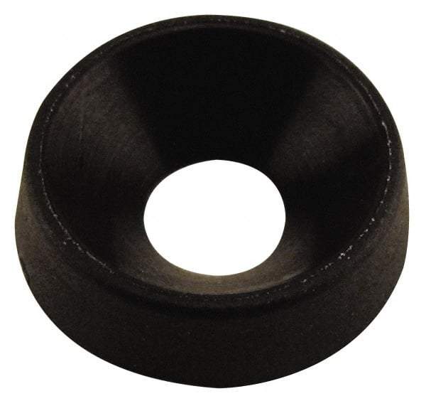 Made in USA - 4.06mm Thick, Black Oxide Finish, Nylon, Standard Countersunk Washer - 5.72mm ID x 15.47mm OD - Caliber Tooling