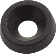 Made in USA - 2.92mm Thick, Black Oxide Finish, Nylon, Standard Countersunk Washer - 4.34mm ID x 12.95mm OD - Caliber Tooling