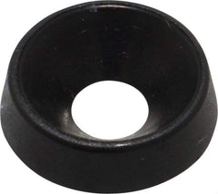 Made in USA - 3.86mm Thick, Black Oxide Finish, Nylon, Standard Countersunk Washer - 4.98mm ID x 14.61mm OD - Caliber Tooling