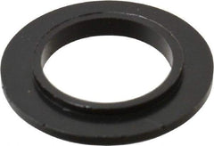 Made in USA - 3/8" Screw, 1/32" Shoulder Length, Nylon Shoulder Washer - Black, 0.622" Flange Diam, 3/64" Flange Thickness, 0.383" ID, 0.434" OD - Caliber Tooling