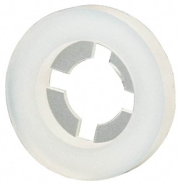 Made in USA - #8 Screw, 0.152" ID, Nylon Internal Tooth Lock Washer - 25/64" OD, Grade 6/6 - Caliber Tooling