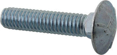 Value Collection - 5/16-18 UNC 1-1/2" Length Under Head, Standard Square Neck, Carriage Bolt - Grade 5 Steel, Zinc Trivalent Chromate Finish - Caliber Tooling