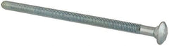 Value Collection - 3/8-16 UNC 7" Length Under Head, Standard Square Neck, Carriage Bolt - Grade 2 Steel, Zinc-Plated Finish - Caliber Tooling