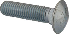 Value Collection - 5/8-11 UNC 2-1/2" Length Under Head, Standard Square Neck, Carriage Bolt - Grade 2 Steel, Zinc-Plated Finish - Caliber Tooling