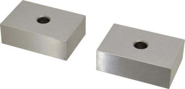 Suburban Tool - 0.0001 Squareness Per Inch, Hardened Steel, 1-2-3 Block with 1 Hole Setup Block - 3/8 - 16 Inch Tapped Hole Size, Sold As Matched Pair - Caliber Tooling