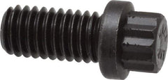 Value Collection - 3/8-16 UNC, 3/4" Length Under Head, 12 Point Drive Flange Bolt - 3/4" Thread Length, 170M PSI Alloy Steel, Smooth Flange, Uncoated - Caliber Tooling