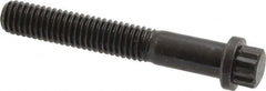 Value Collection - 3/8-16 UNC, 2-1/2" Length Under Head, 12 Point Drive Flange Bolt - 1" Thread Length, 170M PSI Alloy Steel, Smooth Flange, Uncoated - Caliber Tooling