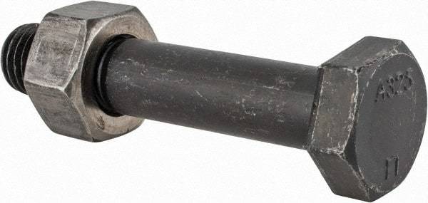 Value Collection - 3/4-10 Thread, 4" Length Under Head, Steel Hex Head Bolt - Uncoated, UNC Thread, ASTM A325 - Caliber Tooling