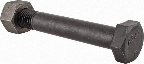 Value Collection - 7/8-9 Thread, 6" Length Under Head, Steel Hex Head Bolt - Uncoated, UNC Thread, ASTM A325 - Caliber Tooling