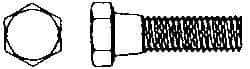 Value Collection - 1/4-20 Thread, 3-1/2" Length Under Head, Steel Hex Head Bolt - Hot Dipped Galvanized Coated, 7/16" Hex, UNC Thread, ANSI/ASME B18.2.2 & ASME B18.2.1, Grade 2 - Caliber Tooling