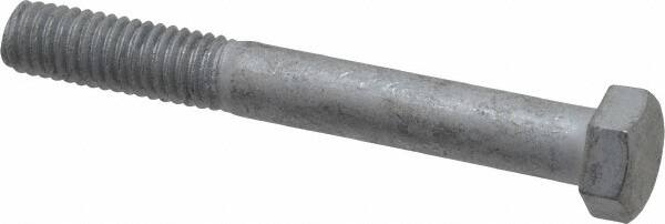 Value Collection - 3/8-16 Thread, 3" Length Under Head, Steel Hex Head Bolt - Hot Dipped Galvanized Coated, 9/16" Hex, UNC Thread, ANSI/ASME B18.2.2 & ASME B18.2.1, Grade 2 - Caliber Tooling