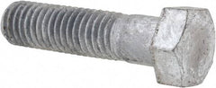 Value Collection - 1/2-13 Thread, 2" Length Under Head, Steel Hex Head Bolt - Hot Dipped Galvanized Coated, 3/4" Hex, UNC Thread, ANSI/ASME B18.2.2 & ASME B18.2.1, Grade 2 - Caliber Tooling