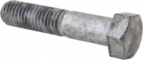 Value Collection - 5/8-11 Thread, 3" Length Under Head, Steel Hex Head Bolt - Hot Dipped Galvanized Coated, 15/16" Hex, UNC Thread, ANSI/ASME B18.2.2 & ASME B18.2.1, Grade 2 - Caliber Tooling