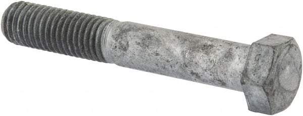 Value Collection - 5/8-11 Thread, 4" Length Under Head, Steel Hex Head Bolt - Hot Dipped Galvanized Coated, 15/16" Hex, UNC Thread, ANSI/ASME B18.2.2 & ASME B18.2.1, Grade 2 - Caliber Tooling