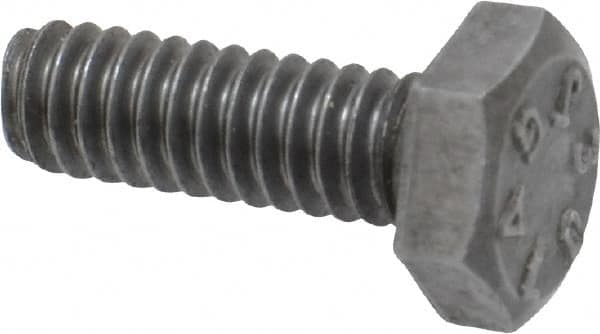 Value Collection - 1/4-20 Thread, 3/4" Length Under Head, Steel Hex Head Bolt - Uncoated, UNC Thread, ASTM A307, Grade 2 - Caliber Tooling