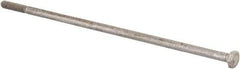 Value Collection - 1/4-20 Thread, 8" Length Under Head, Steel Hex Head Bolt - Uncoated, UNC Thread, ASTM A307, Grade 2 - Caliber Tooling