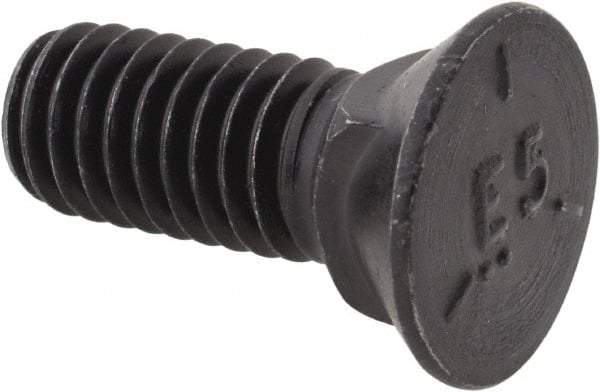 Value Collection - 3/8-16 UNC, 1" OAL, Steel Plow Bolt - Uncoated, Grade 5 - Caliber Tooling