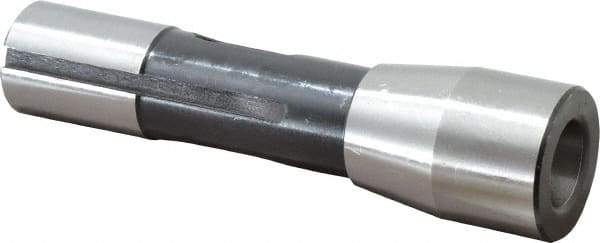 Collis Tool - R8 Outside Taper, 2MT Inside Taper, R8 to Morse Taper Adapter - 0.88" Projection, 1-1/4" Nose Diam, 4.88" OAL - Exact Industrial Supply