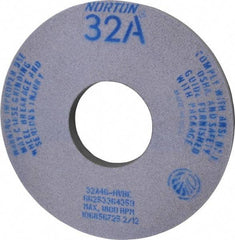 Norton - 14" Diam x 5" Hole x 1-1/2" Thick, H Hardness, 46 Grit Surface Grinding Wheel - Aluminum Oxide, Type 5, Coarse Grade, 1,800 Max RPM, Vitrified Bond, One-Side Recess - Caliber Tooling