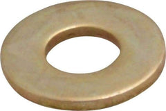 Value Collection - #10 Screw, Grade 8 Steel USS Flat Washer - 1/4" ID 3/64" Thick, Zinc Yellow Dichromate Finish - Caliber Tooling