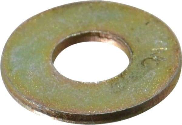 Value Collection - 1/4" Screw, Grade 8 Steel USS Flat Washer - 5/16" ID x 3/4" OD, 1/16" Thick, Zinc Yellow Dichromate Finish - Caliber Tooling