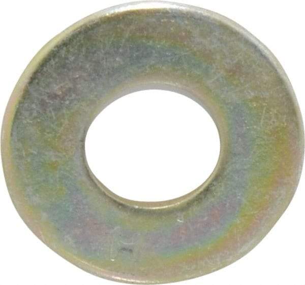 Value Collection - 3/8" Screw, Grade 8 Steel USS Flat Washer - 7/16" ID x 1" OD, 5/64" Thick, Zinc Yellow Dichromate Finish - Caliber Tooling