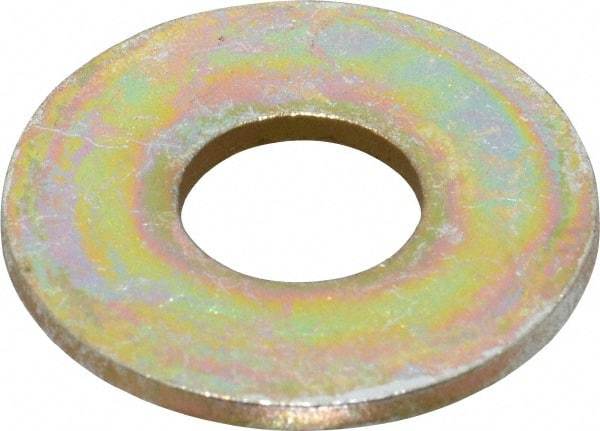 Value Collection - 7/16" Screw, Grade 8 Steel USS Flat Washer - 1/2" ID x 1-1/4" OD, 5/64" Thick, Zinc Yellow Dichromate Finish - Caliber Tooling