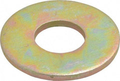 Value Collection - 1/2" Screw, Grade 8 Steel USS Flat Washer - 9/16" ID x 1-3/8" OD, 7/64" Thick, Zinc Yellow Dichromate Finish - Caliber Tooling