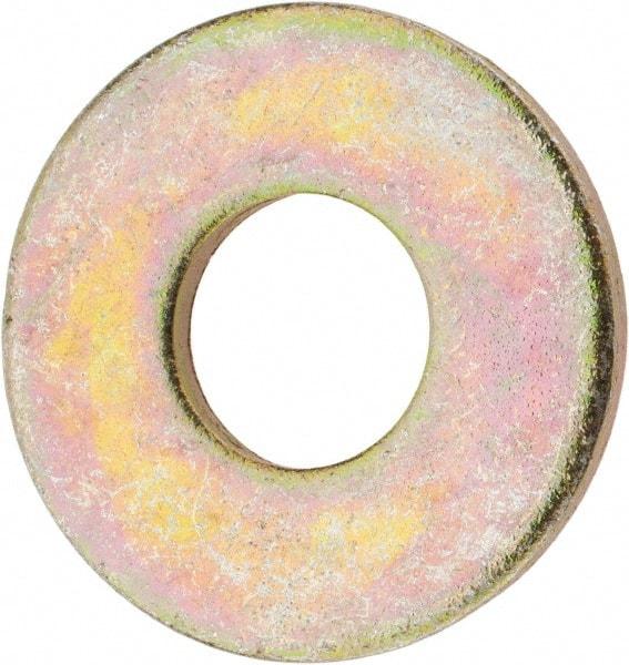 Value Collection - 3/4" Screw, Grade 8 Steel USS Flat Washer - 13/16" ID x 2" OD, 5/32" Thick, Zinc Yellow Dichromate Finish - Caliber Tooling