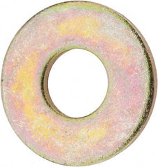 Value Collection - 3/4" Screw, Grade 8 Steel USS Flat Washer - 13/16" ID x 2" OD, 5/32" Thick, Zinc Yellow Dichromate Finish - Caliber Tooling