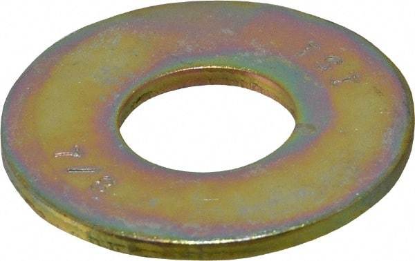 Value Collection - 7/8" Screw, Grade 8 Steel USS Flat Washer - 15/16" ID x 2-1/4" OD, 11/64" Thick, Zinc Yellow Dichromate Finish - Caliber Tooling