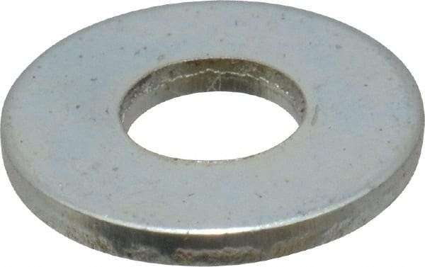 Value Collection - #4 Screw, Steel SAE Flat Washer - 1/8" ID x 5/16" OD, 1/32" Thick, Zinc-Plated Finish - Caliber Tooling