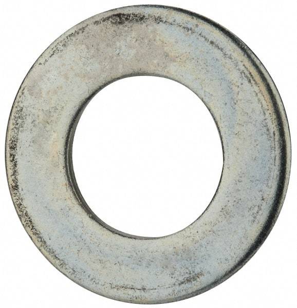 Value Collection - 1-1/2" Screw, Steel SAE Flat Washer - 1-9/16" ID x 3" OD, 5/32" Thick, Zinc-Plated Finish - Caliber Tooling