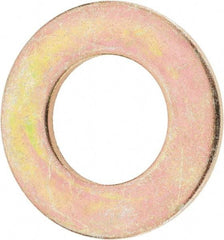 Value Collection - 1" Screw, Grade 8 Steel SAE Flat Washer - 1-1/16" ID x 2" OD, 9/64" Thick, Zinc Yellow Dichromate Finish - Caliber Tooling