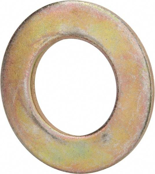 Value Collection - 1-3/4" Screw, Grade 8 Steel SAE Flat Washer - 1-7/8" ID x 3-3/8" OD, 5/32" Thick, Zinc Yellow Dichromate Finish - Caliber Tooling