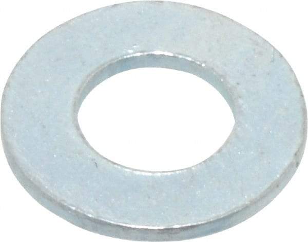 Value Collection - M4 Screw, Steel Standard Flat Washer - 4.3mm ID x 9mm OD, 0.8mm Thick, Zinc-Plated Finish - Caliber Tooling